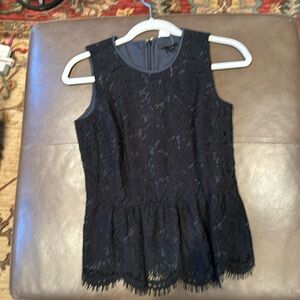 Black J Crew lace blouse new with tags